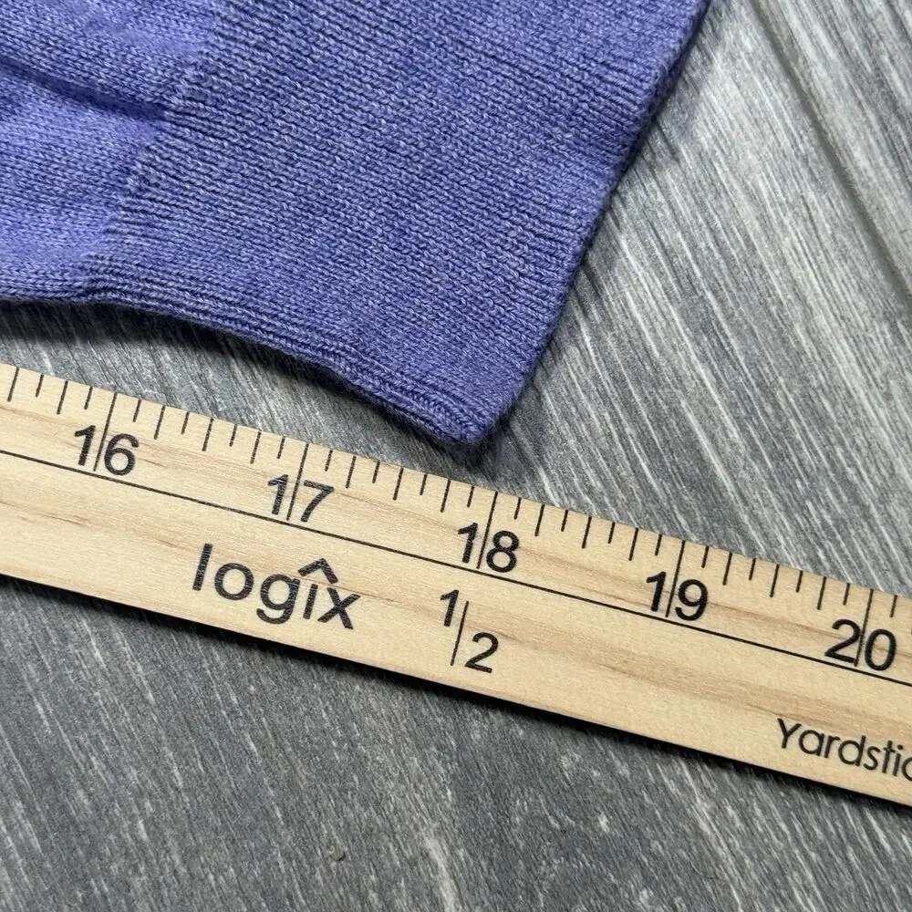 Mens Brooks Brothers V Neck 100% Supima Cotton Pullover Sweater Purple Size M - Picture 9 of 9
